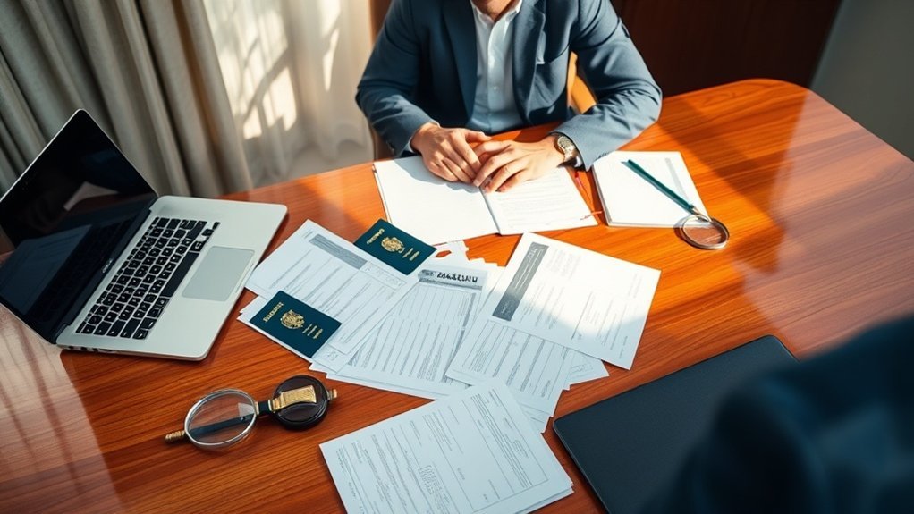 verificação e organização de documentos