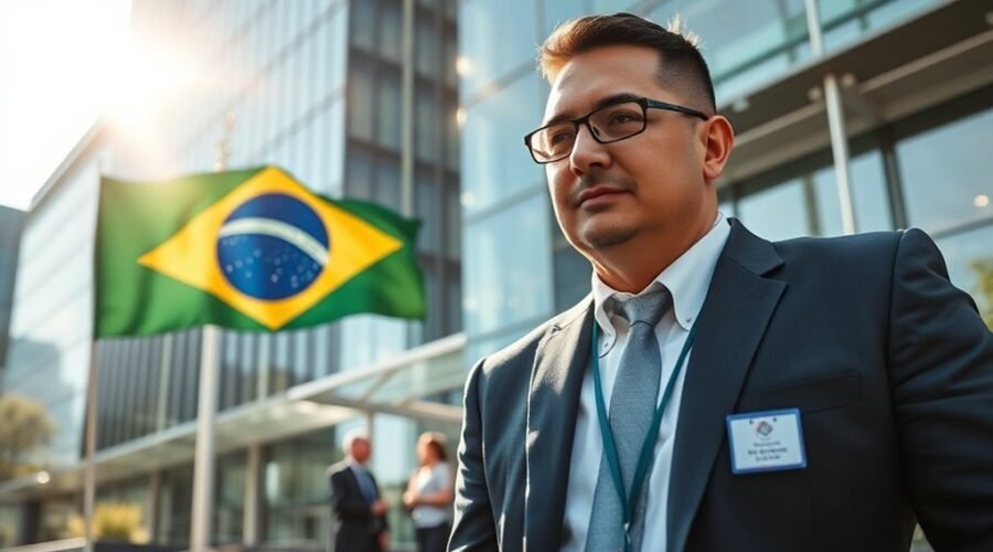patrocinado pela empresa pelo empregador