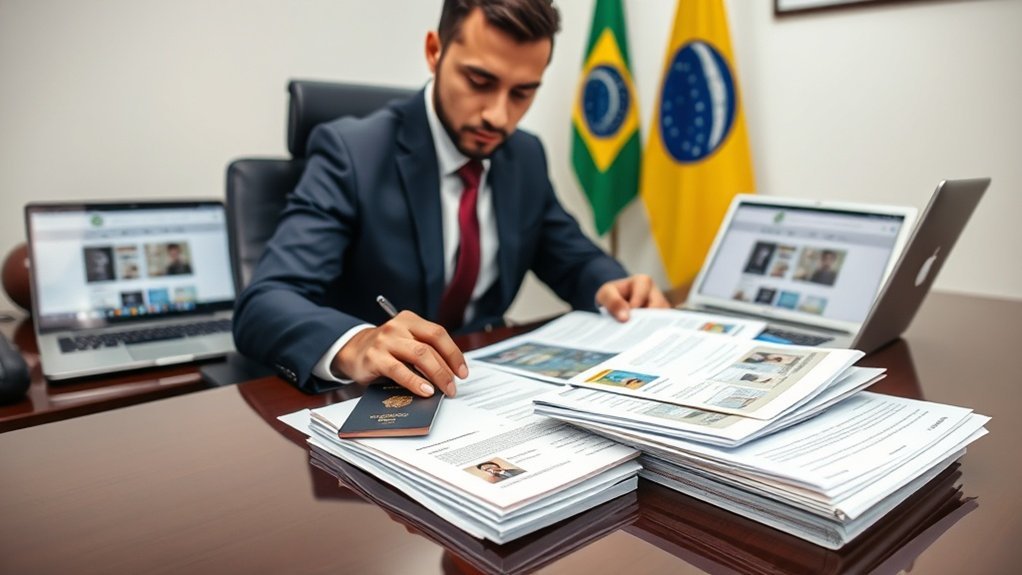 documentos essenciais para visto brasileiro