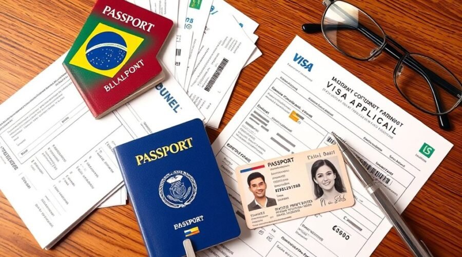 lista essencial de documentos para visto