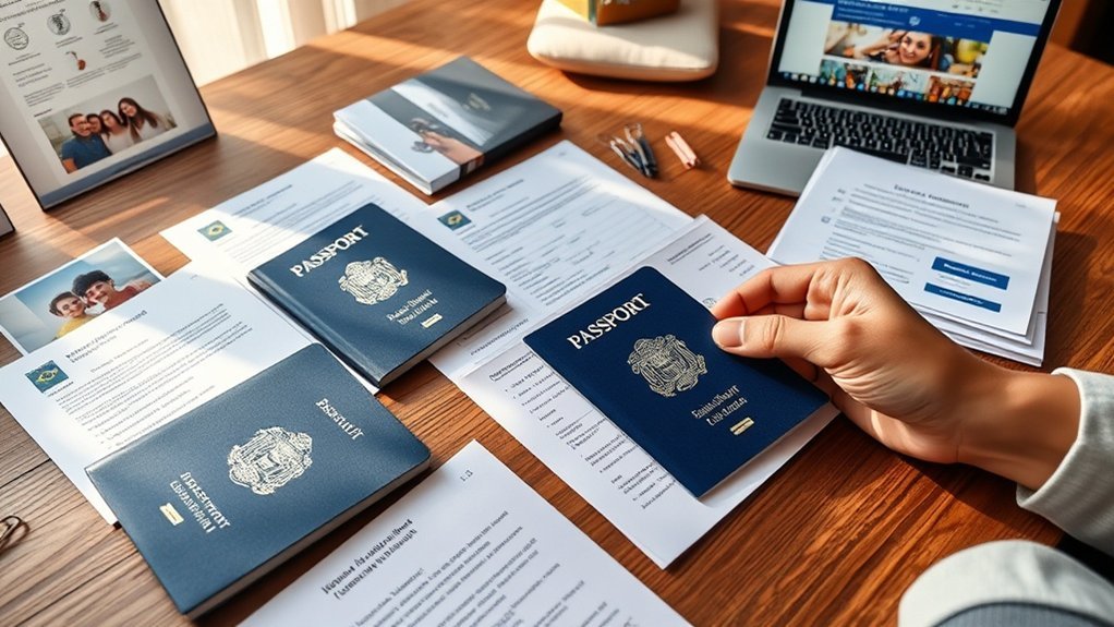 Lista de verificação de documentos para visto F2