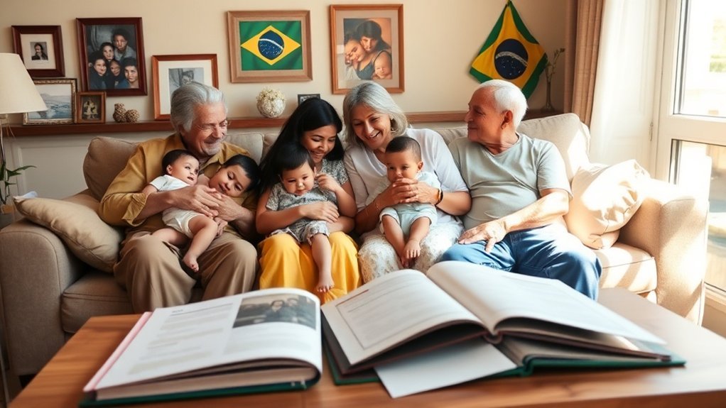 laços familiares e empregatícios