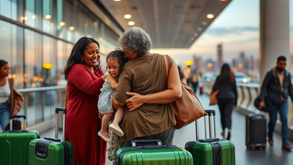 reunião de família sobre imigração