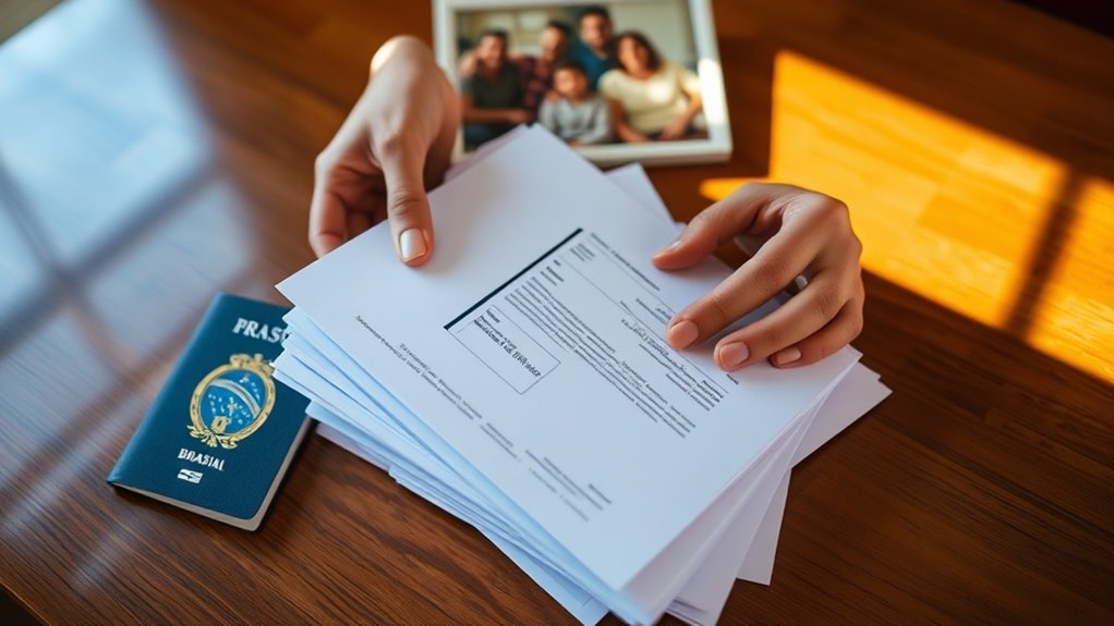 formulário de petição de relacionamento familiar