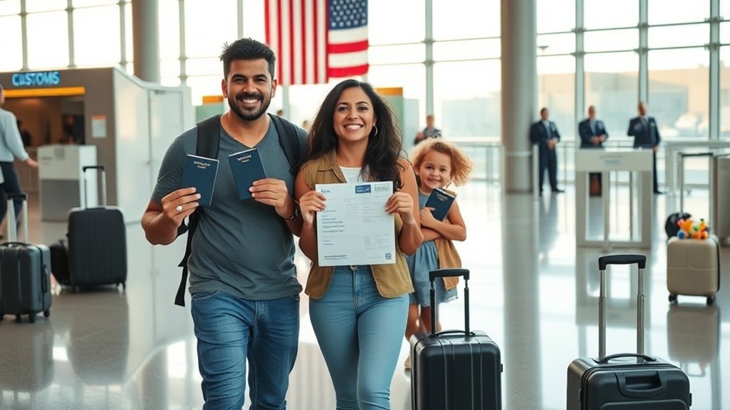 etapas finais para imigração