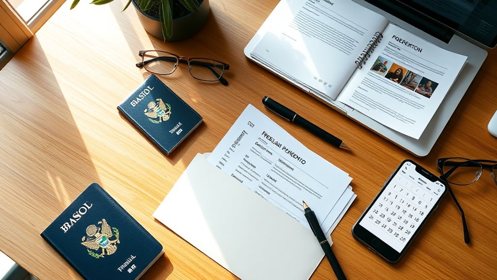 lista de verificação de documentos para visto de freelancer