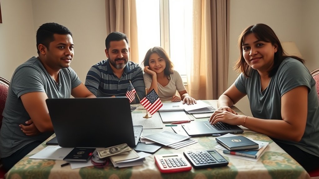 rotas de aplicação para o green card