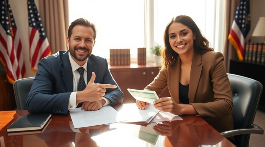 cartão de residência com advogados