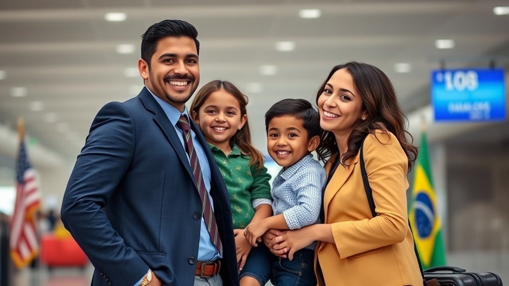 visto H1B dependentes familiares