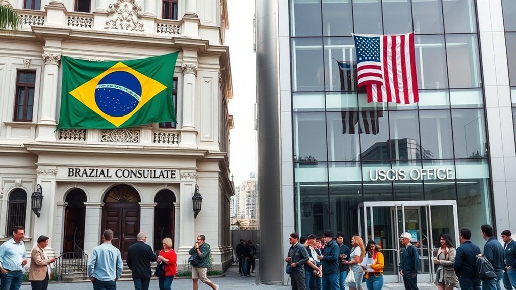 diferenças de jurisdição entre agências de imigração