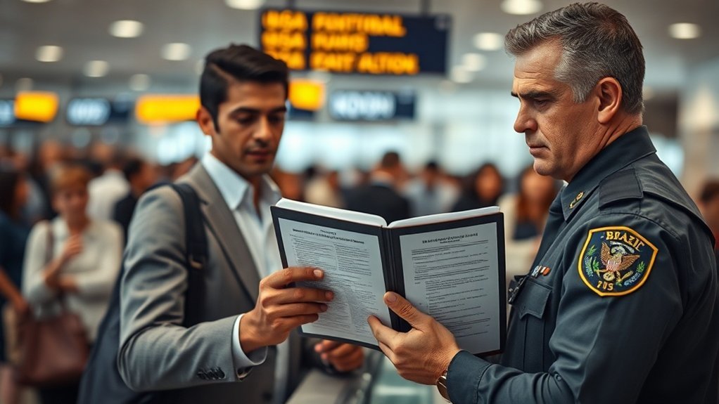 detecção de sinal de alerta de imigração