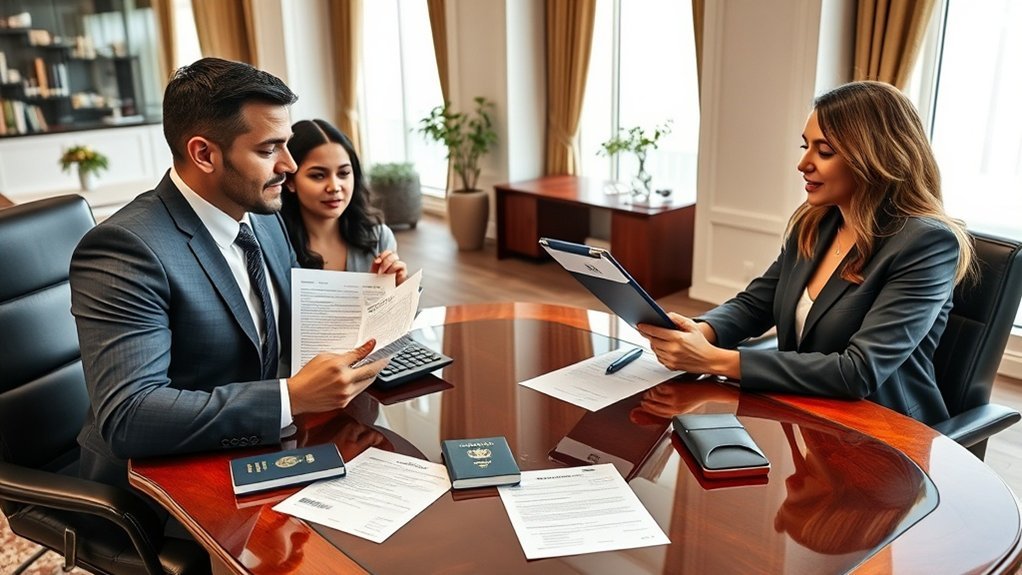 estrutura de honorários de advogado de imigração