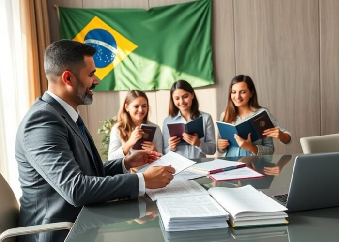 O advogado de imigração fortalece o processo