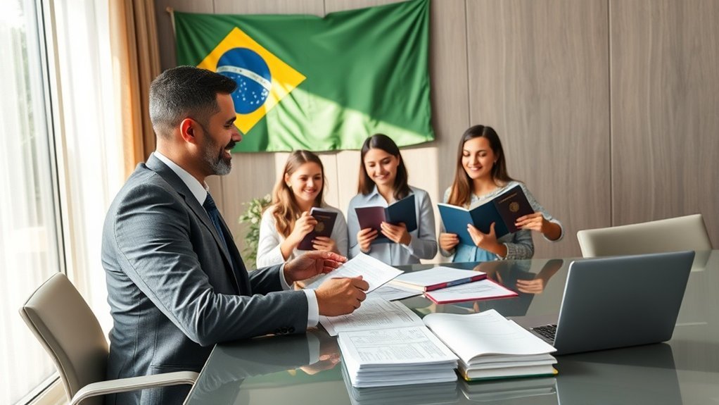 O advogado de imigração fortalece o processo