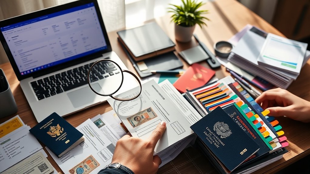 documentos de verificação de antecedentes para imigração