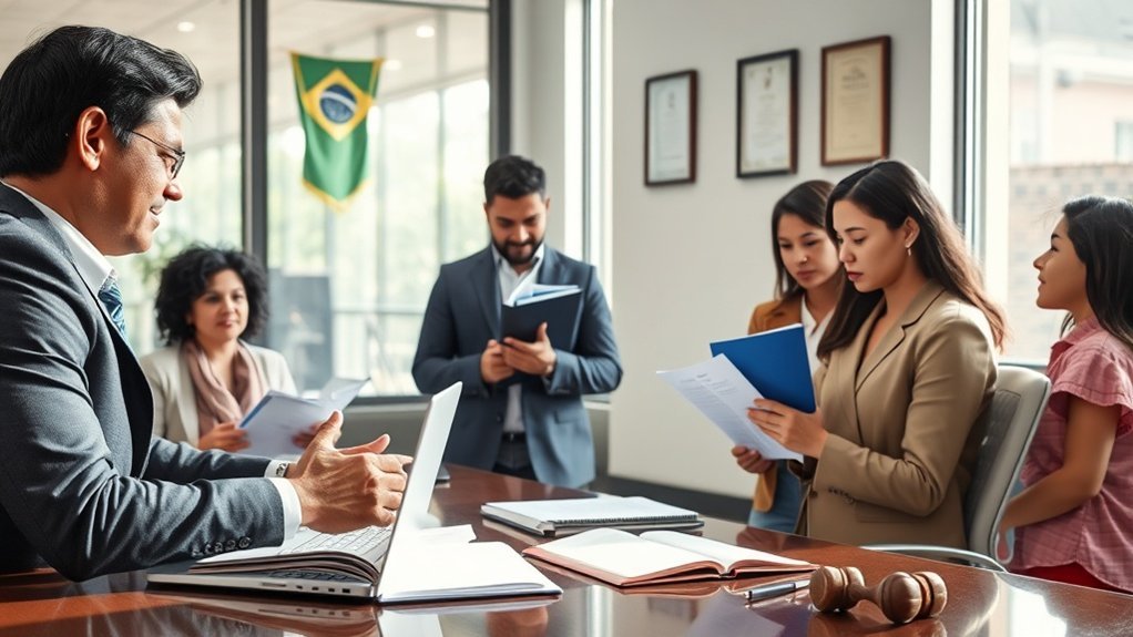 Apoio jurídico para deportação de imigração