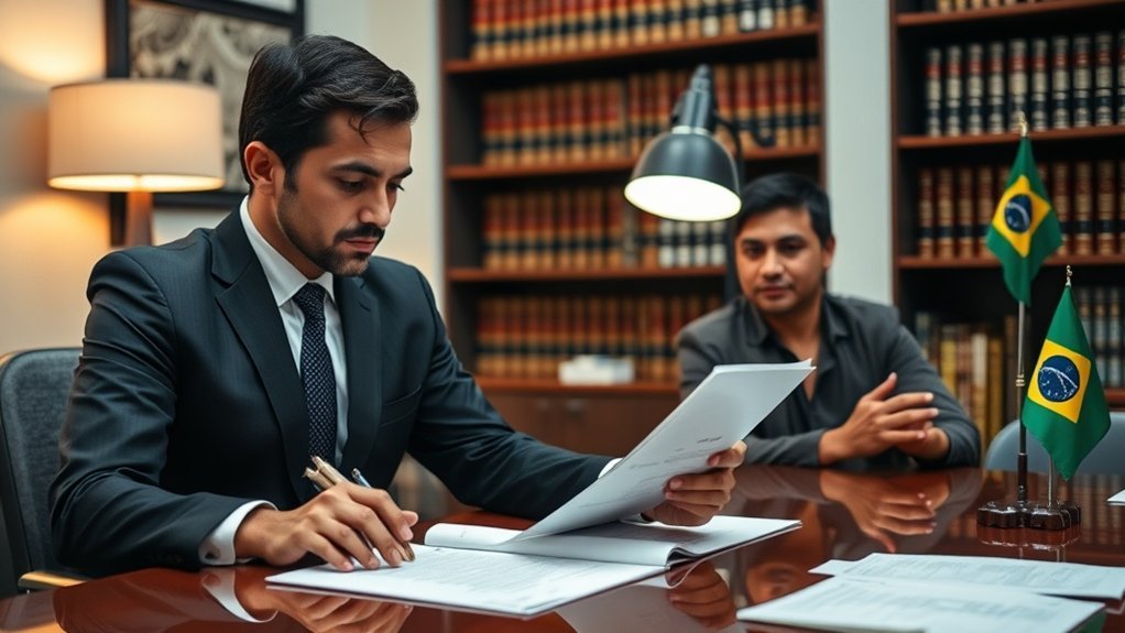 assistência na preparação de documentos de imigração