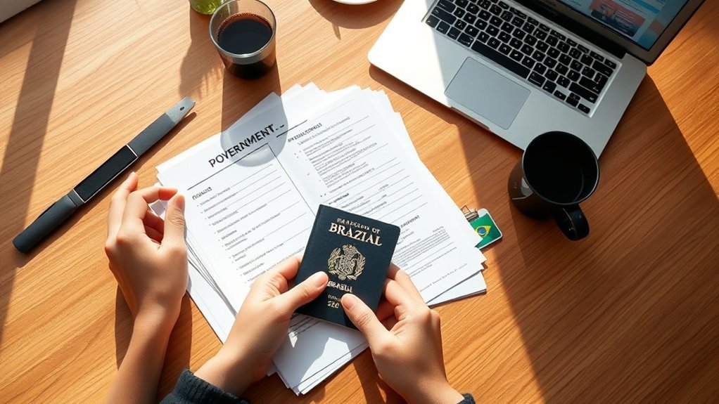 Diretrizes para a preparação de documentos de imigração