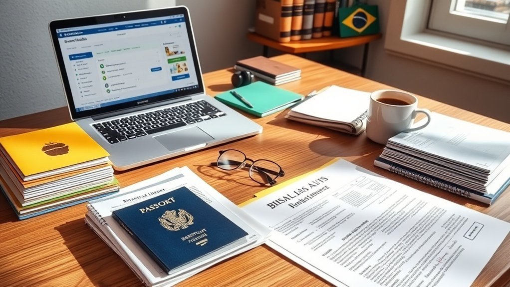 estratégias de organização de documentação de imigração