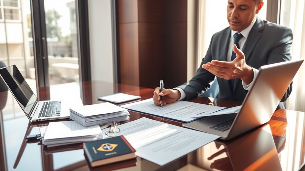 benefícios da representação legal em processos de imigração