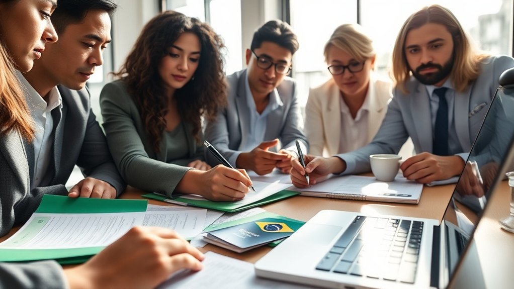 Processo de submissão de petição de imigração