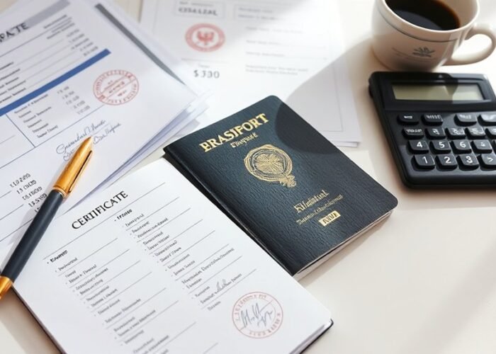 documentos financeiros para visto de investidor
