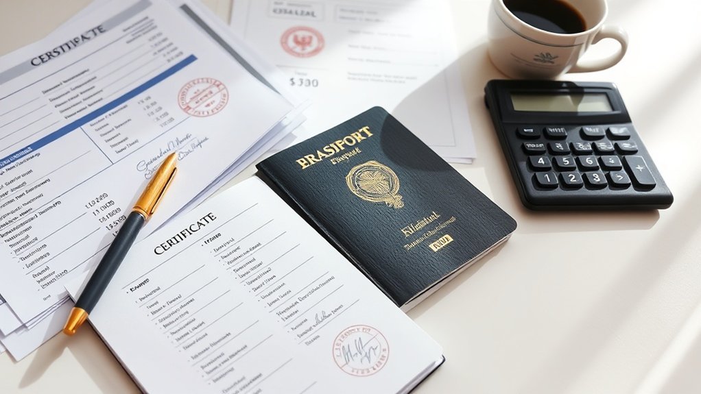 documentos financeiros para visto de investidor