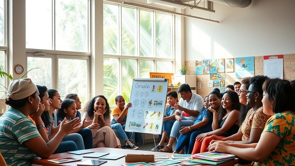 imersão linguística e recursos