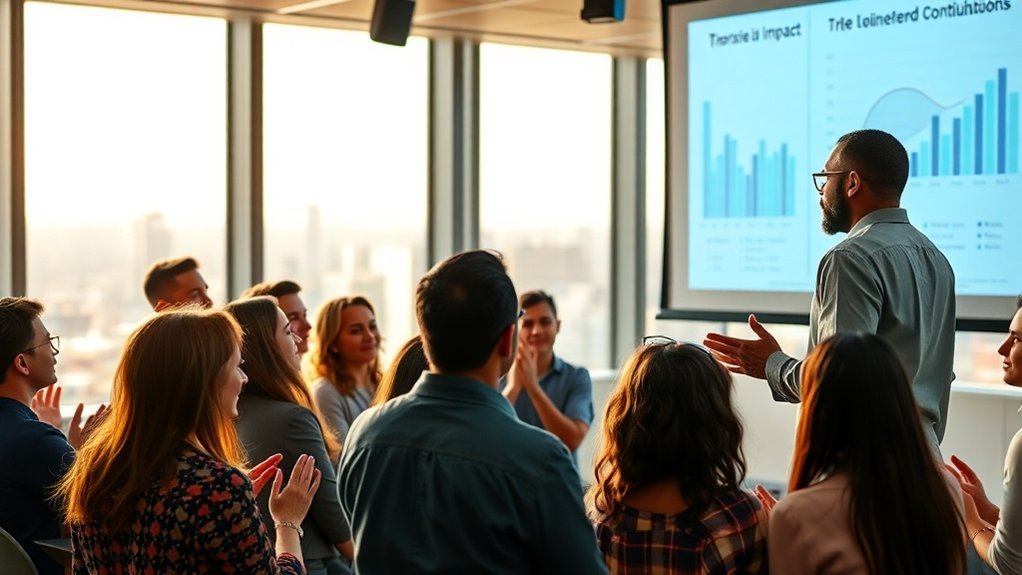 liderança por meio de contribuições impactantes