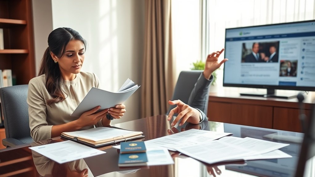 Assistência jurídica para vistos