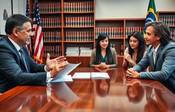 Apoio jurídico para imigração