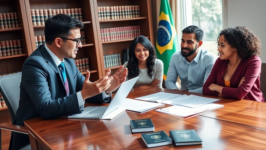Apoio jurídico para imigração