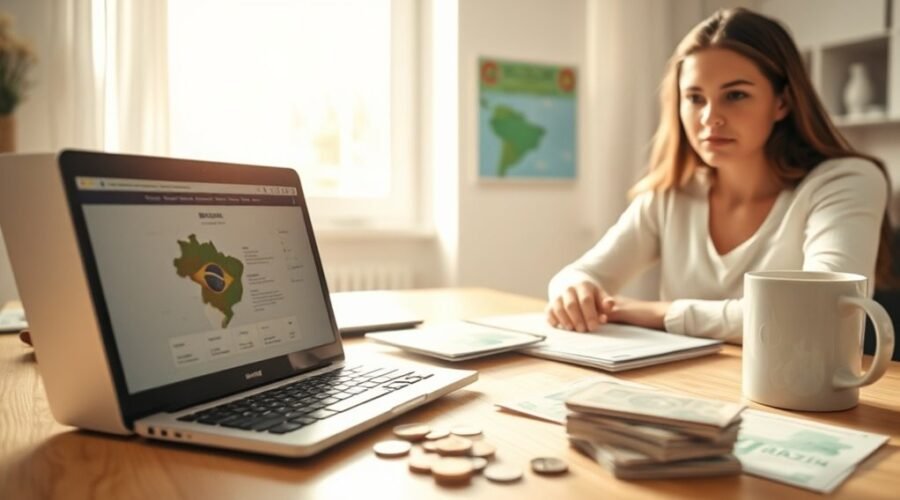 gerenciando taxas de imigração brasileiras