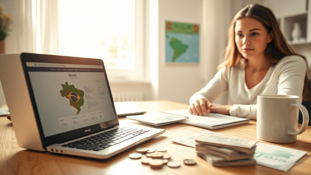 gerenciando taxas de imigração brasileiras