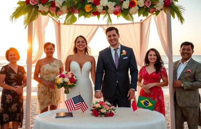 regulamentos de casamento com americano