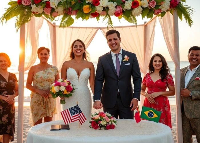 regulamentos de casamento com americano
