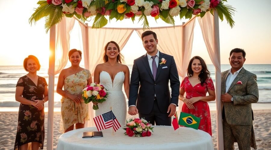 regulamentos de casamento com americano
