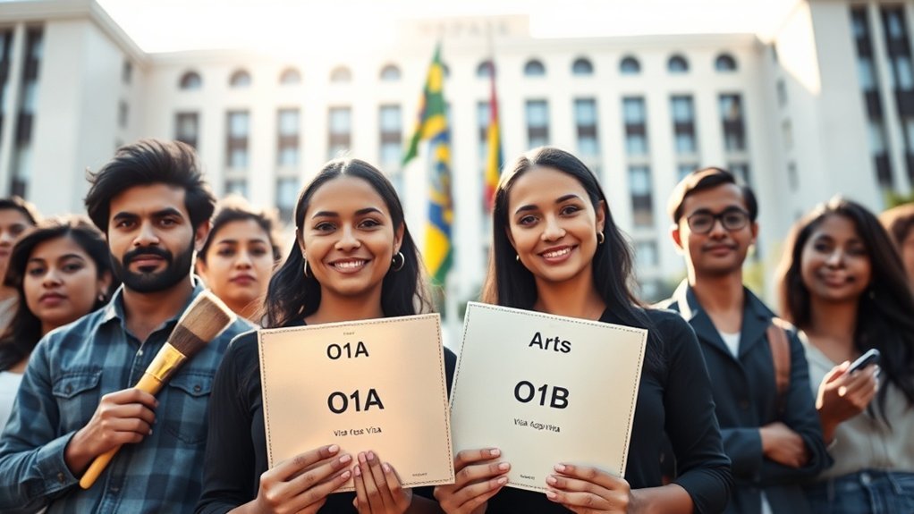 Distinções entre o1a e o1b