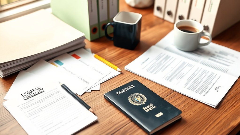 Organizar documentos para imigração