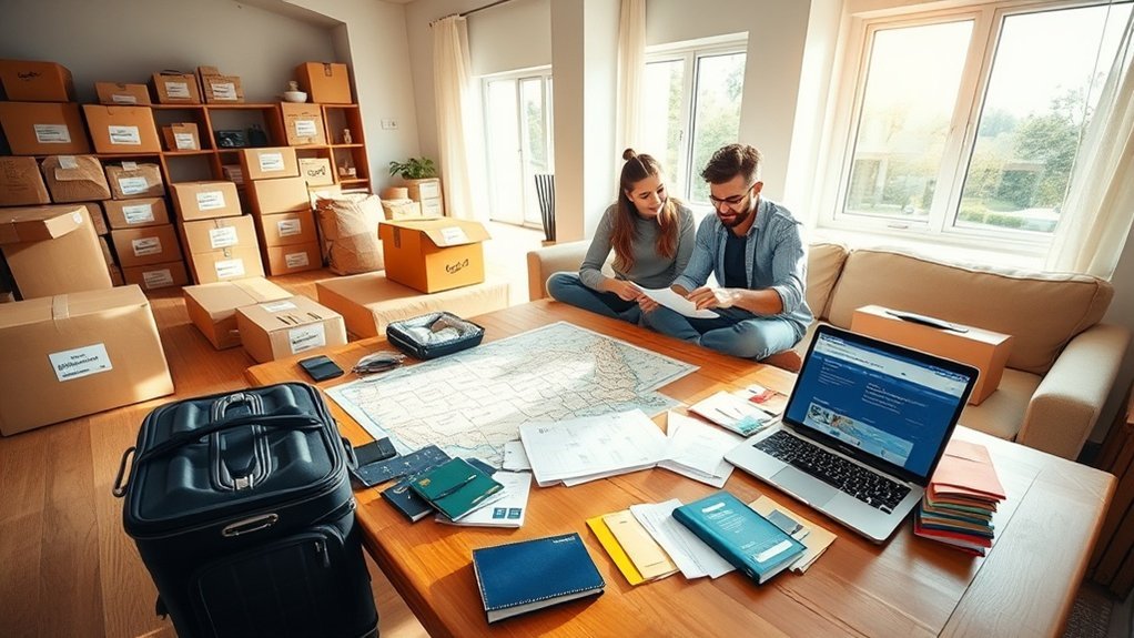 organize sua mudança internacional