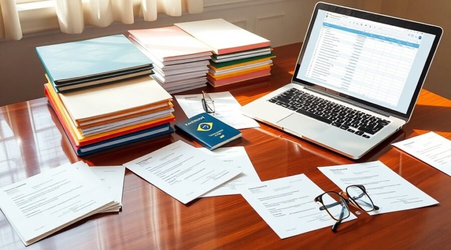 organizando evidências de mérito para imigração