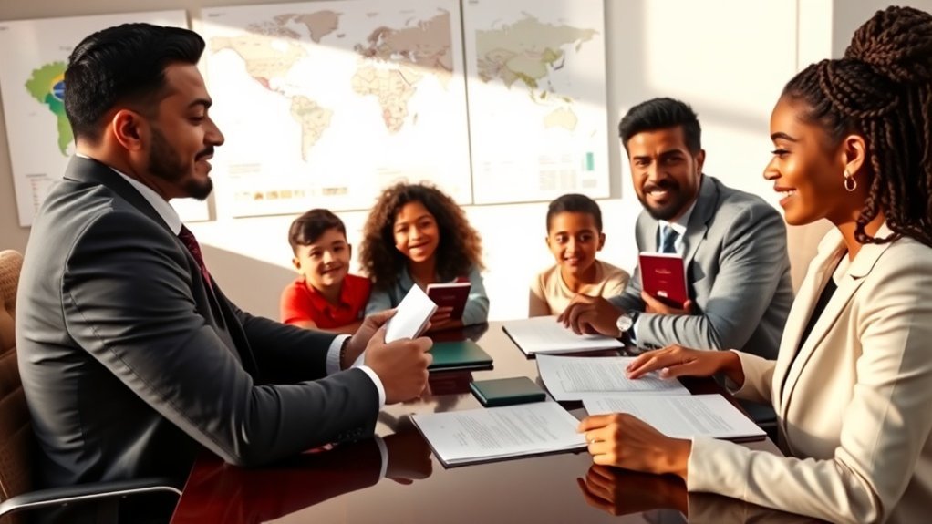 assistência com a solicitação de residência permanente