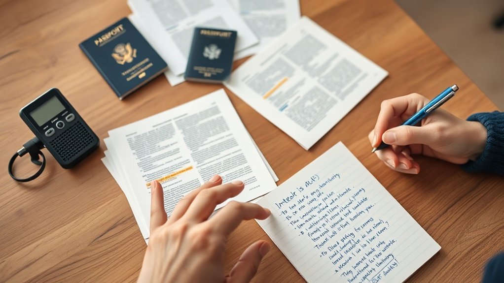 entrevistas pessoais para evidências de migração