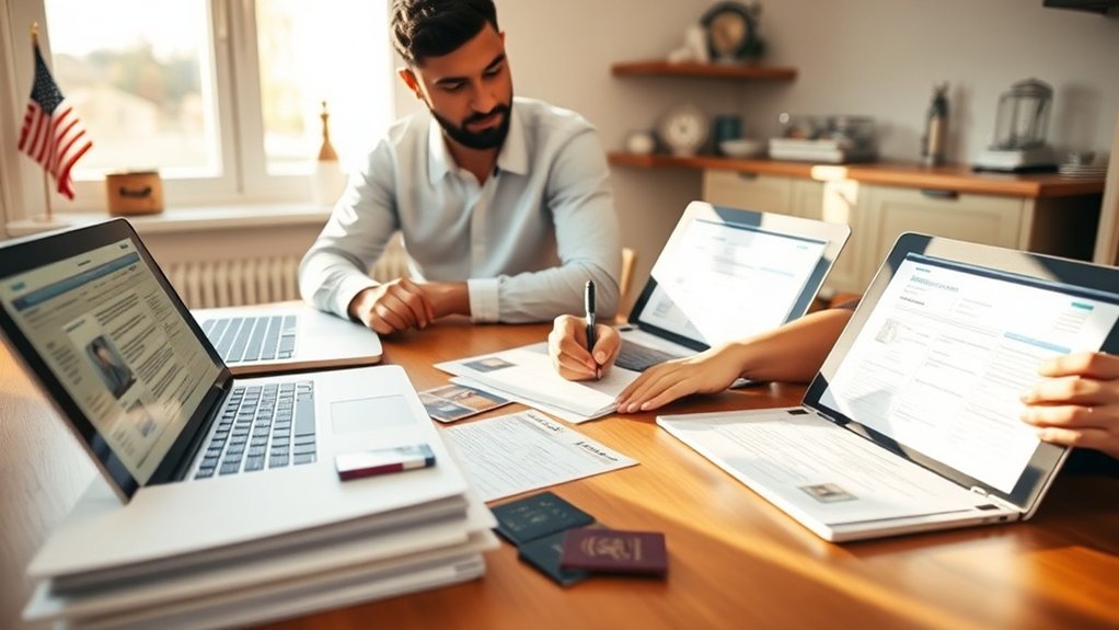 peticionando para imigração do USCIS