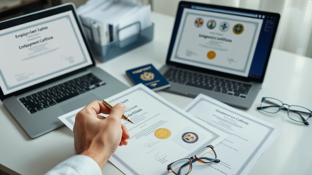 Prepare cartas de referência corretamente