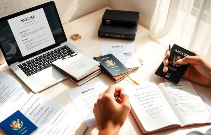 preparando currículo profissional EUA