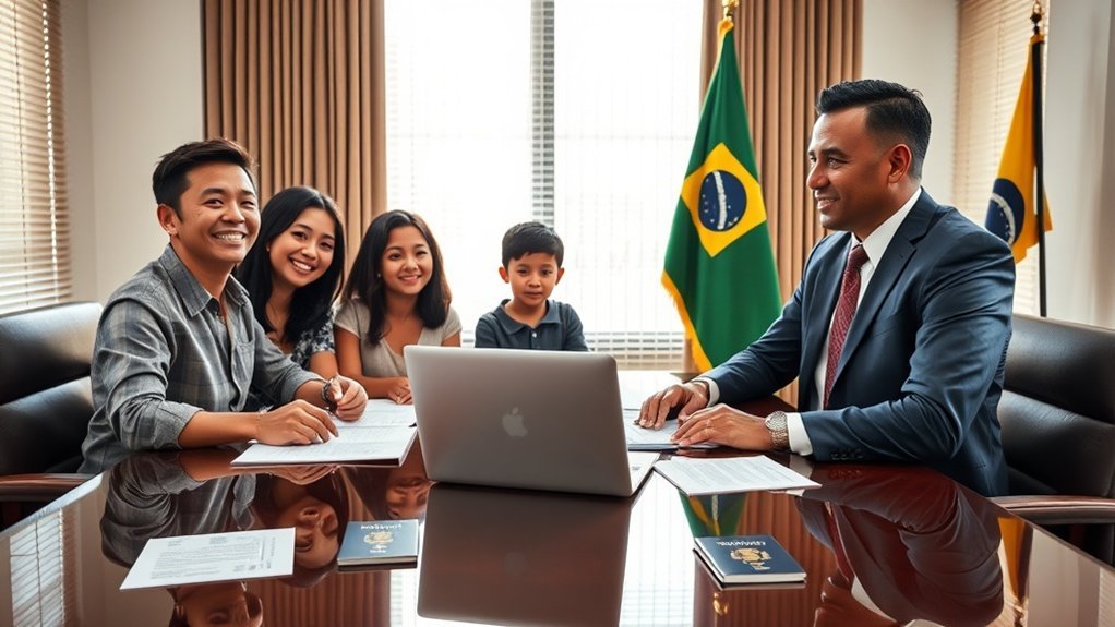 ajuda profissional necessária imigração