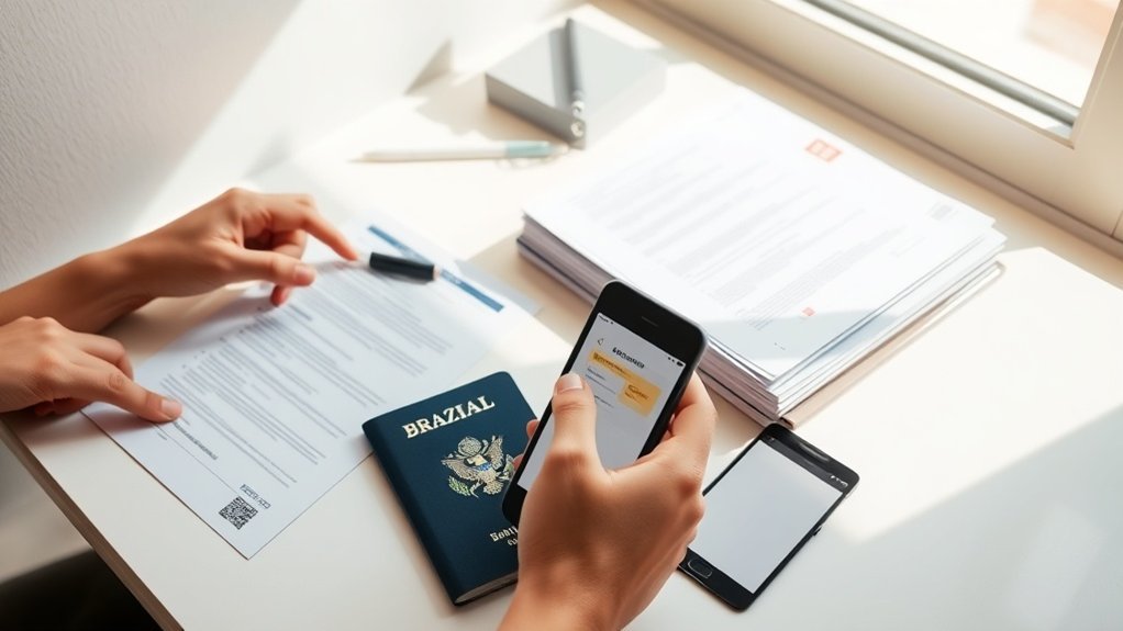 processo de solicitação de permissão de reentrada