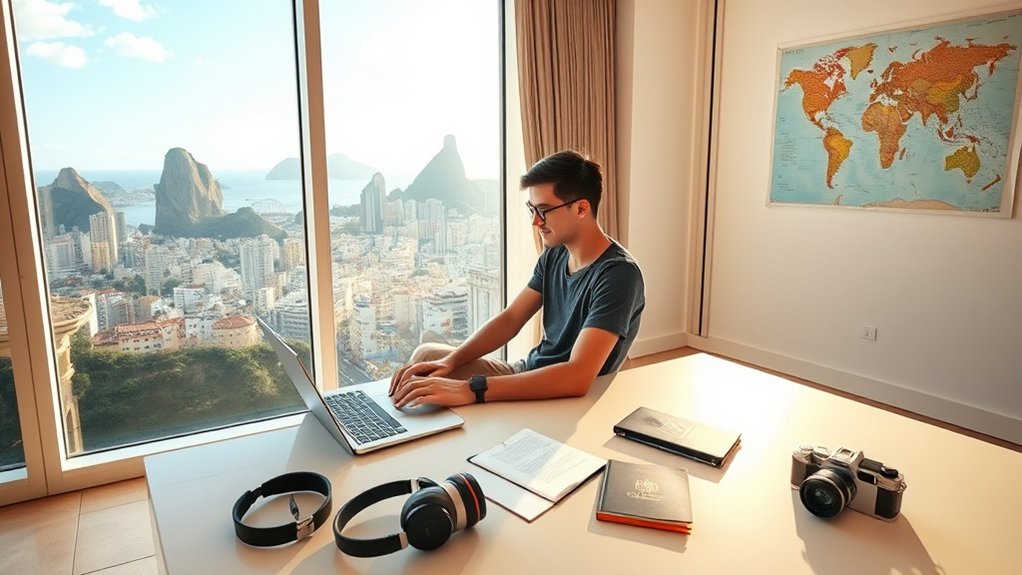 renda de trabalho remoto antecedentes