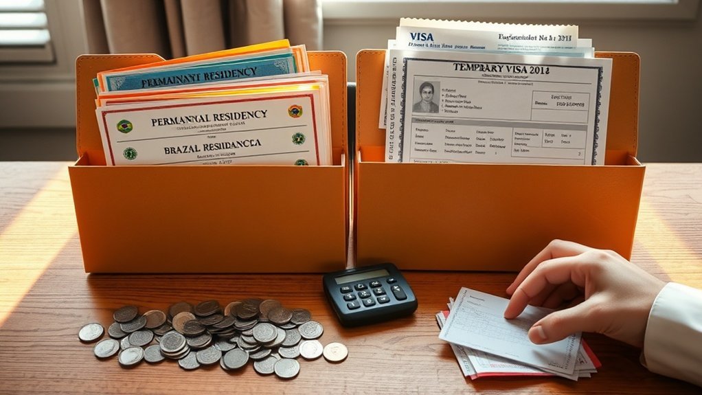 taxas de documentação para candidatura à residência